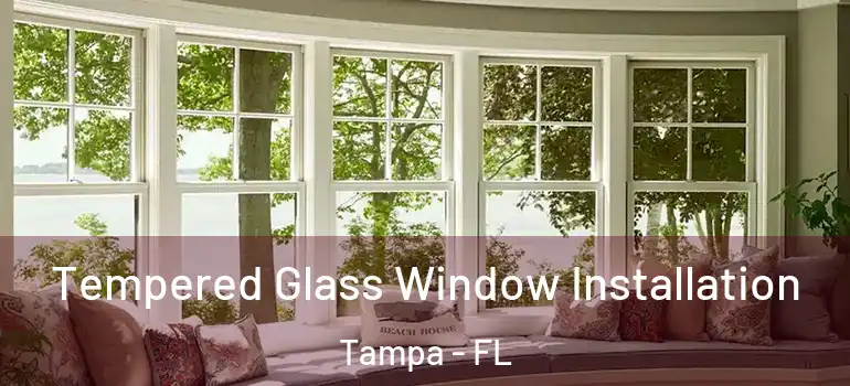  Tempered Glass Window Installation Tampa - FL